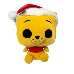 Funko Winnie the Pooh Plush Unisex 8in Yellow Christmas Santa Hat Holiday 2023